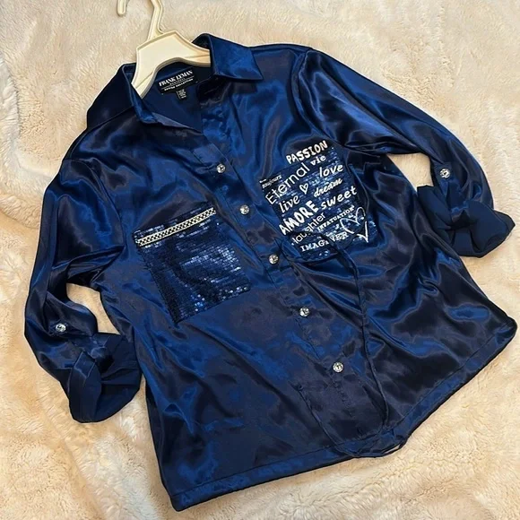 💫Frank Lyman💫 Montreal Design Collection Printed Silk Blouse, EUC, Retails $191 - Picture 8 of 15